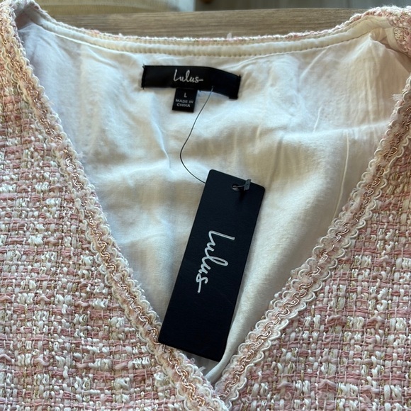 Sandro Orange Pink Buttoned Long Sleeve Sweater Dress - Picture 3 of 7